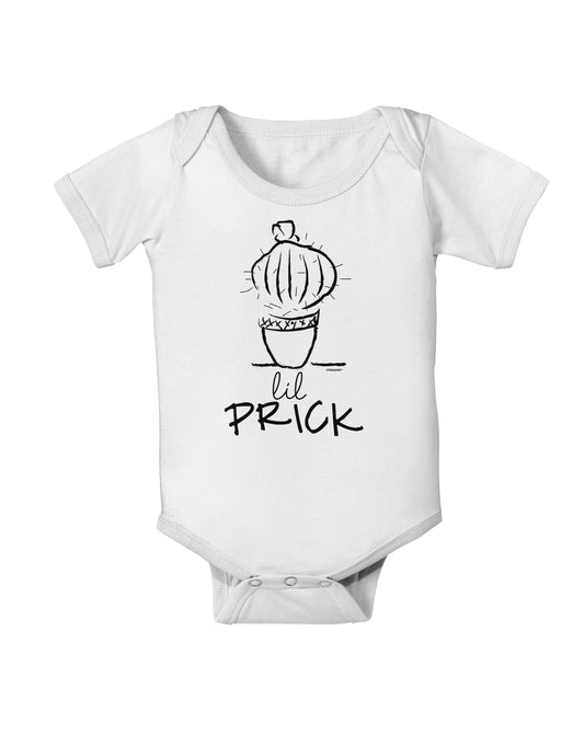 TooLoud Lil Prick Baby Romper Bodysuit-Baby Romper-TooLoud-White-06-Months-Davson Sales