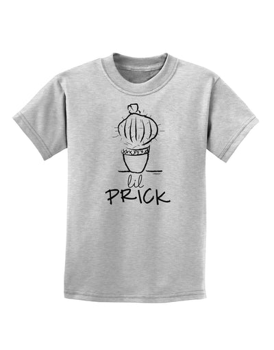 TooLoud Lil Prick Childrens T-Shirt-Childrens T-Shirt-TooLoud-AshGray-X-Small-Davson Sales