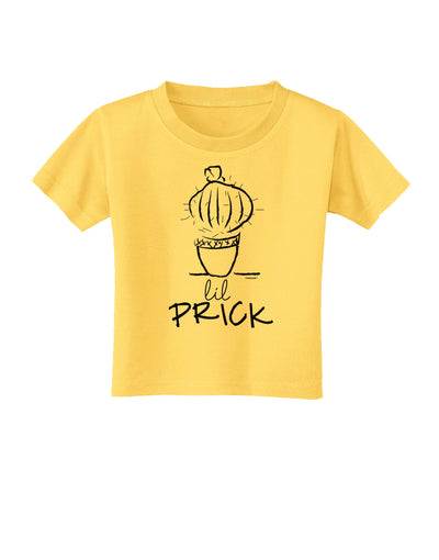 TooLoud Lil Prick Toddler T-Shirt-Toddler T-shirt-TooLoud-Yellow-2T-Davson Sales