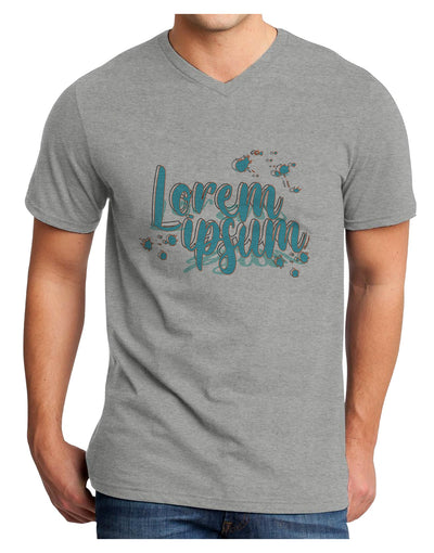 TooLoud Lorem Ipsum Adult V-Neck T-shirt-Mens V-Neck T-Shirt-TooLoud-HeatherGray-Small-Davson Sales