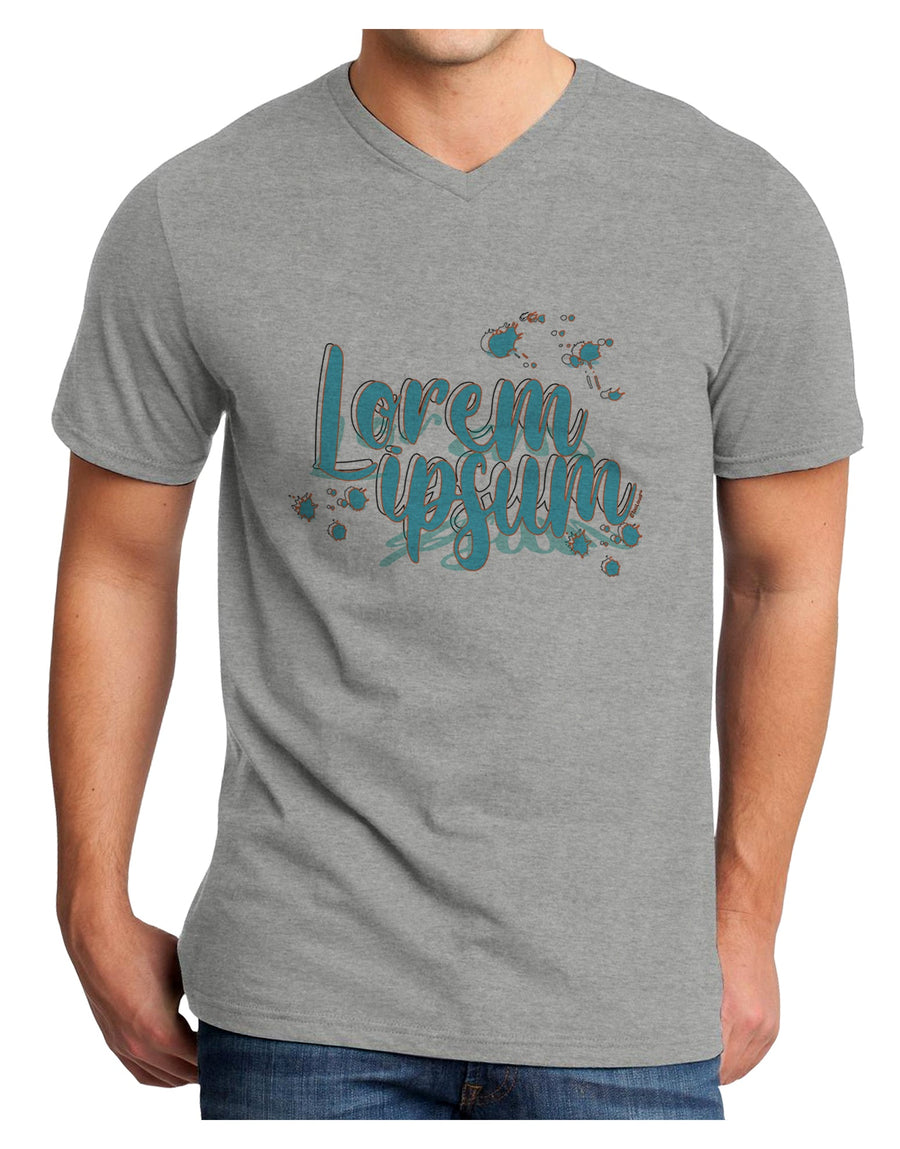 TooLoud Lorem Ipsum Adult V-Neck T-shirt-Mens V-Neck T-Shirt-TooLoud-White-Small-Davson Sales