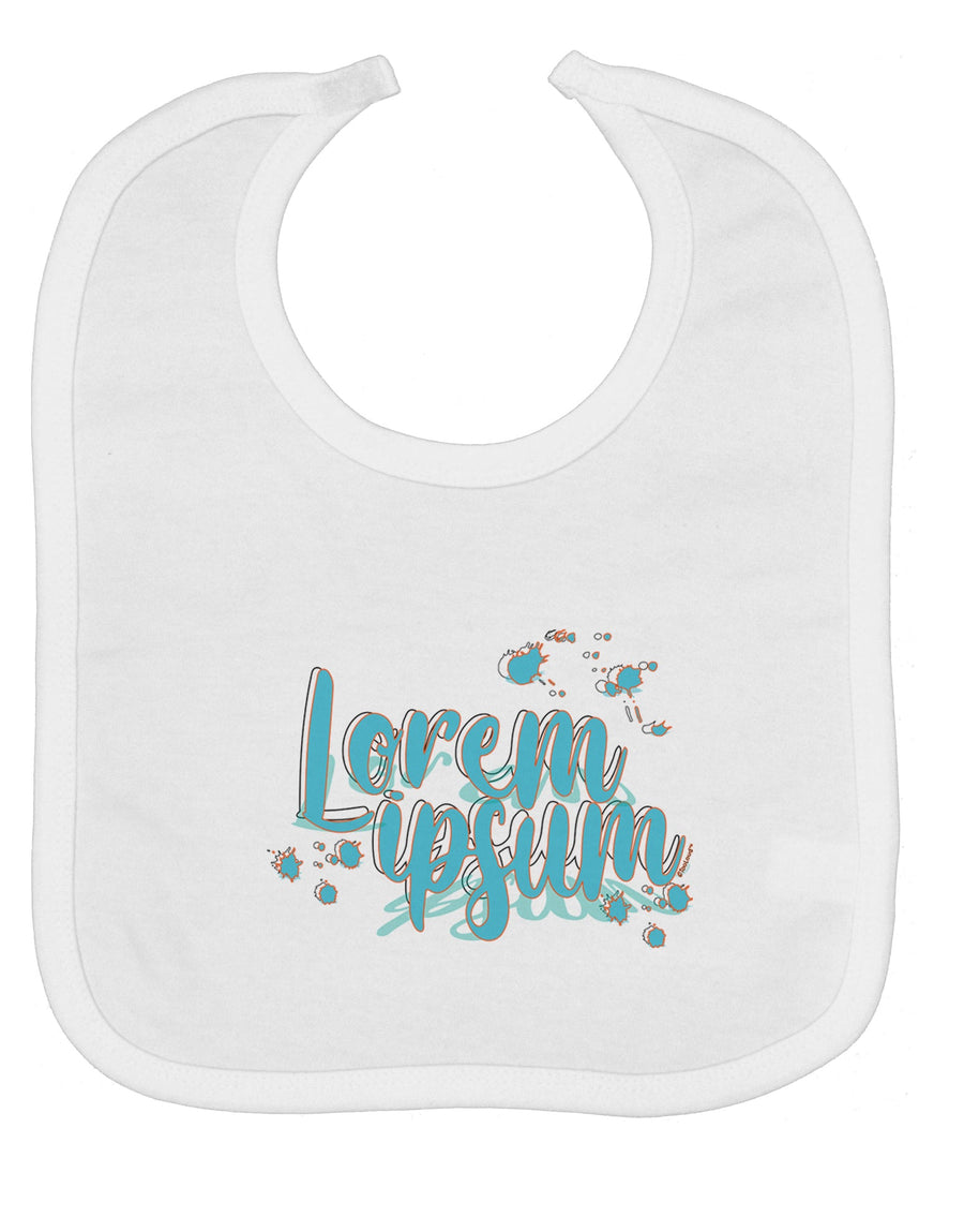 TooLoud Lorem Ipsum Baby Bib