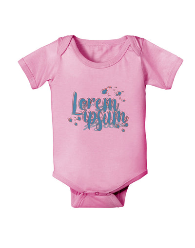 TooLoud Lorem Ipsum Baby Romper Bodysuit-Baby Romper-TooLoud-Pink-06-Months-Davson Sales