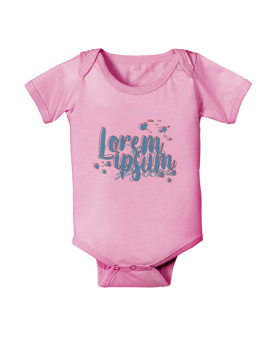 TooLoud Lorem Ipsum Baby Romper Bodysuit-Baby Romper-TooLoud-White-06-Months-Davson Sales