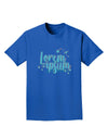 TooLoud Lorem Ipsum Dark Adult Dark T-Shirt-Mens-Tshirts-TooLoud-Royal-Blue-Small-Davson Sales