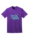 TooLoud Lorem Ipsum Dark Adult Dark T-Shirt-Mens-Tshirts-TooLoud-Purple-Small-Davson Sales