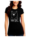 TooLoud Mama Bear Dark Juniors Petite Crew Dark T-Shirt-Womens T-Shirt-TooLoud-Black-Juniors Fitted Small-Davson Sales