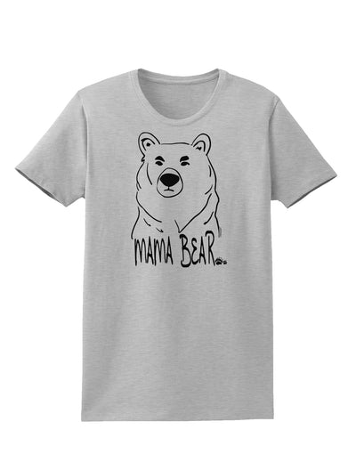 TooLoud Mama Bear Womens T-Shirt-Womens T-Shirt-TooLoud-AshGray-X-Small-Davson Sales