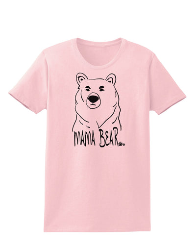 TooLoud Mama Bear Womens T-Shirt-Womens T-Shirt-TooLoud-PalePink-X-Small-Davson Sales