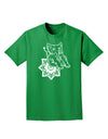 TooLoud Mandala Baby Elephant Adult Dark T-Shirt-Mens-Tshirts-TooLoud-Kelly-Green-Small-Davson Sales