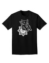 TooLoud Mandala Baby Elephant Adult Dark T-Shirt-Mens-Tshirts-TooLoud-Black-Small-Davson Sales