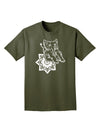 TooLoud Mandala Baby Elephant Adult Dark T-Shirt-Mens-Tshirts-TooLoud-Military-Green-Small-Davson Sales