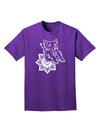 TooLoud Mandala Baby Elephant Adult Dark T-Shirt-Mens-Tshirts-TooLoud-Purple-Small-Davson Sales