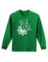 TooLoud Mandala Baby Elephant Adult Long Sleeve Dark T-Shirt-Long Sleeve Shirt-TooLoud-Kelly-Green-Small-Davson Sales