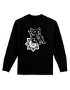 TooLoud Mandala Baby Elephant Adult Long Sleeve Dark T-Shirt-Long Sleeve Shirt-TooLoud-Black-Small-Davson Sales