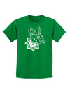 TooLoud Mandala Baby Elephant Childrens Dark T-Shirt-Childrens T-Shirt-TooLoud-Kelly-Green-X-Small-Davson Sales