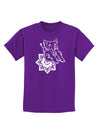 TooLoud Mandala Baby Elephant Childrens Dark T-Shirt-Childrens T-Shirt-TooLoud-Purple-X-Small-Davson Sales