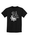 TooLoud Mandala Baby Elephant Childrens Dark T-Shirt-Childrens T-Shirt-TooLoud-Black-X-Small-Davson Sales