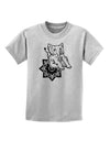 TooLoud Mandala Baby Elephant Childrens T-Shirt-Childrens T-Shirt-TooLoud-AshGray-X-Small-Davson Sales