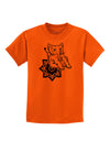 TooLoud Mandala Baby Elephant Childrens T-Shirt-Childrens T-Shirt-TooLoud-Orange-X-Small-Davson Sales