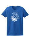 TooLoud Mandala Baby Elephant Womens Dark T-Shirt-Womens T-Shirt-TooLoud-Royal-Blue-X-Small-Davson Sales