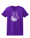 TooLoud Mandala Baby Elephant Womens Dark T-Shirt-Womens T-Shirt-TooLoud-Purple-X-Small-Davson Sales