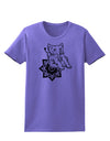 TooLoud Mandala Baby Elephant Womens T-Shirt-Womens T-Shirt-TooLoud-Violet-X-Small-Davson Sales