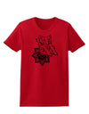 TooLoud Mandala Baby Elephant Womens T-Shirt-Womens T-Shirt-TooLoud-Red-X-Small-Davson Sales