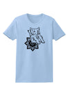 TooLoud Mandala Baby Elephant Womens T-Shirt-Womens T-Shirt-TooLoud-Light-Blue-X-Small-Davson Sales