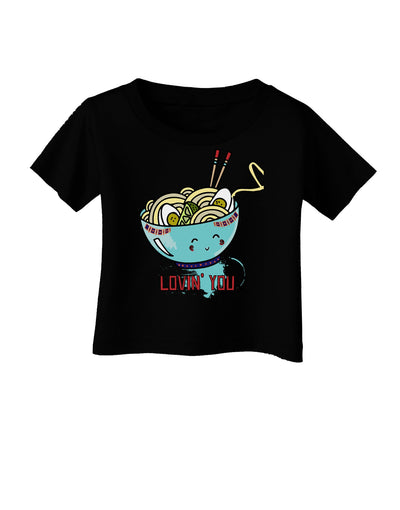 TooLoud Matching Lovin You Blue Pho Bowl Dark Infant T-Shirt Dark-Infant T-Shirt-TooLoud-Black-06-Months-Davson Sales