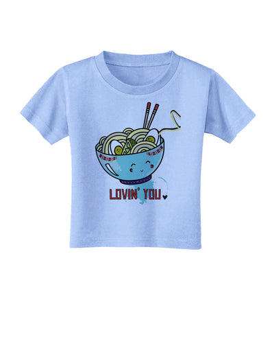 TooLoud Matching Lovin You Blue Pho Bowl Toddler T-Shirt-Toddler T-shirt-TooLoud-Aquatic-Blue-2T-Davson Sales