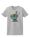 TooLoud Matching Lovin You Blue Pho Bowl Womens T-Shirt-Womens T-Shirt-TooLoud-AshGray-X-Small-Davson Sales