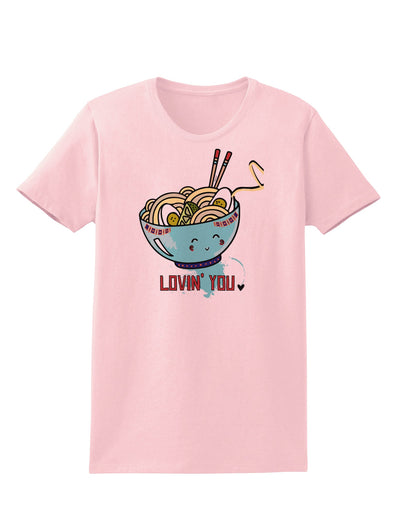 TooLoud Matching Lovin You Blue Pho Bowl Womens T-Shirt-Womens T-Shirt-TooLoud-PalePink-X-Small-Davson Sales