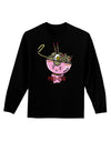 TooLoud Matching Pho Eva Pink Pho Bowl Adult Long Sleeve Dark T-Shirt-Long Sleeve Shirt-TooLoud-Black-Small-Davson Sales