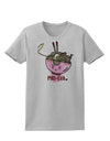 TooLoud Matching Pho Eva Pink Pho Bowl Womens T-Shirt-Womens T-Shirt-TooLoud-AshGray-X-Small-Davson Sales