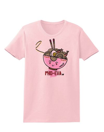 TooLoud Matching Pho Eva Pink Pho Bowl Womens T-Shirt-Womens T-Shirt-TooLoud-PalePink-X-Small-Davson Sales