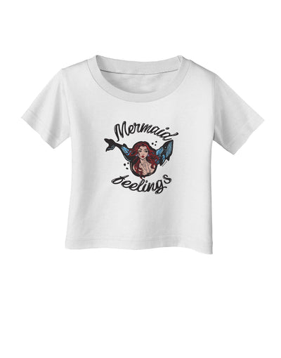 TooLoud Mermaid Feelings Infant T-Shirt-Infant T-Shirt-TooLoud-White-06-Months-Davson Sales