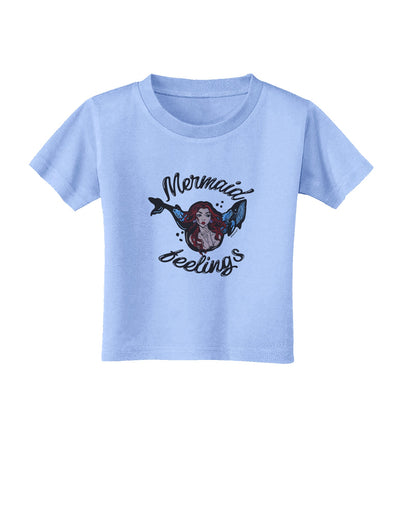 TooLoud Mermaid Feelings Toddler T-Shirt-Toddler T-shirt-TooLoud-Aquatic-Blue-2T-Davson Sales