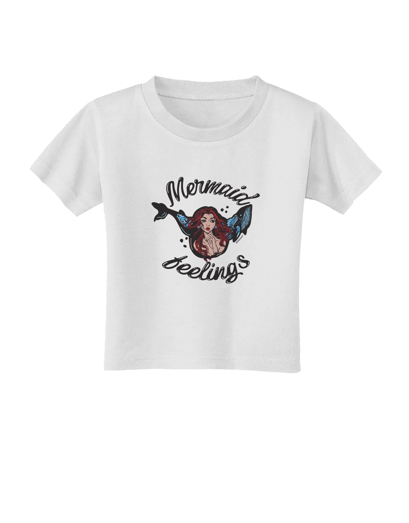 TooLoud Mermaid Feelings Toddler T-Shirt-Toddler T-shirt-TooLoud-White-2T-Davson Sales