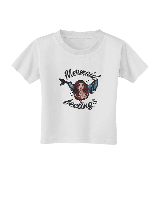 TooLoud Mermaid Feelings Toddler T-Shirt-Toddler T-shirt-TooLoud-White-2T-Davson Sales