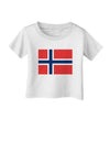 TooLoud Norwegian Flag Infant T-Shirt-Infant T-Shirt-TooLoud-White-06-Months-Davson Sales