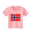 TooLoud Norwegian Flag Toddler T-Shirt-Toddler T-shirt-TooLoud-Candy-Pink-2T-Davson Sales