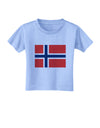 TooLoud Norwegian Flag Toddler T-Shirt-Toddler T-shirt-TooLoud-Aquatic-Blue-2T-Davson Sales