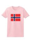 TooLoud Norwegian Flag Womens T-Shirt-Womens T-Shirt-TooLoud-PalePink-X-Small-Davson Sales