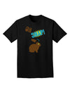 TooLoud Oh Snap Chocolate Easter Bunny Adult Dark T-Shirt-Mens T-Shirt-TooLoud-Black-Small-Davson Sales