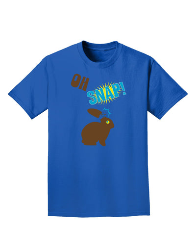 TooLoud Oh Snap Chocolate Easter Bunny Adult Dark T-Shirt-Mens T-Shirt-TooLoud-Royal-Blue-Small-Davson Sales