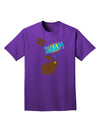 TooLoud Oh Snap Chocolate Easter Bunny Adult Dark T-Shirt-Mens T-Shirt-TooLoud-Purple-Small-Davson Sales