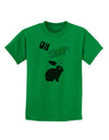 TooLoud Oh Snap Chocolate Easter Bunny Childrens T-Shirt-Childrens T-Shirt-TooLoud-Kelly-Green-X-Small-Davson Sales