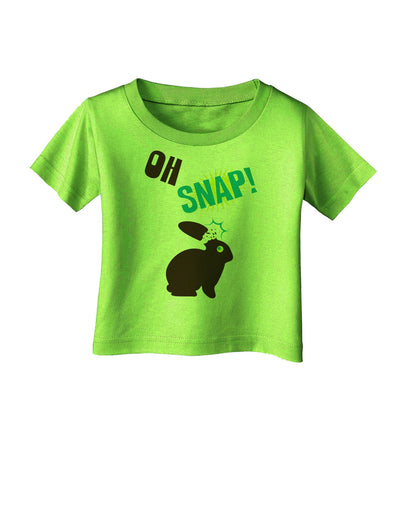 TooLoud Oh Snap Chocolate Easter Bunny Infant T-Shirt-Infant T-Shirt-TooLoud-Lime-Green-06-Months-Davson Sales