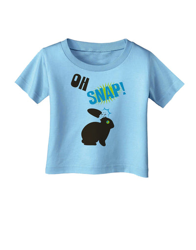 TooLoud Oh Snap Chocolate Easter Bunny Infant T-Shirt-Infant T-Shirt-TooLoud-Aquatic-Blue-06-Months-Davson Sales